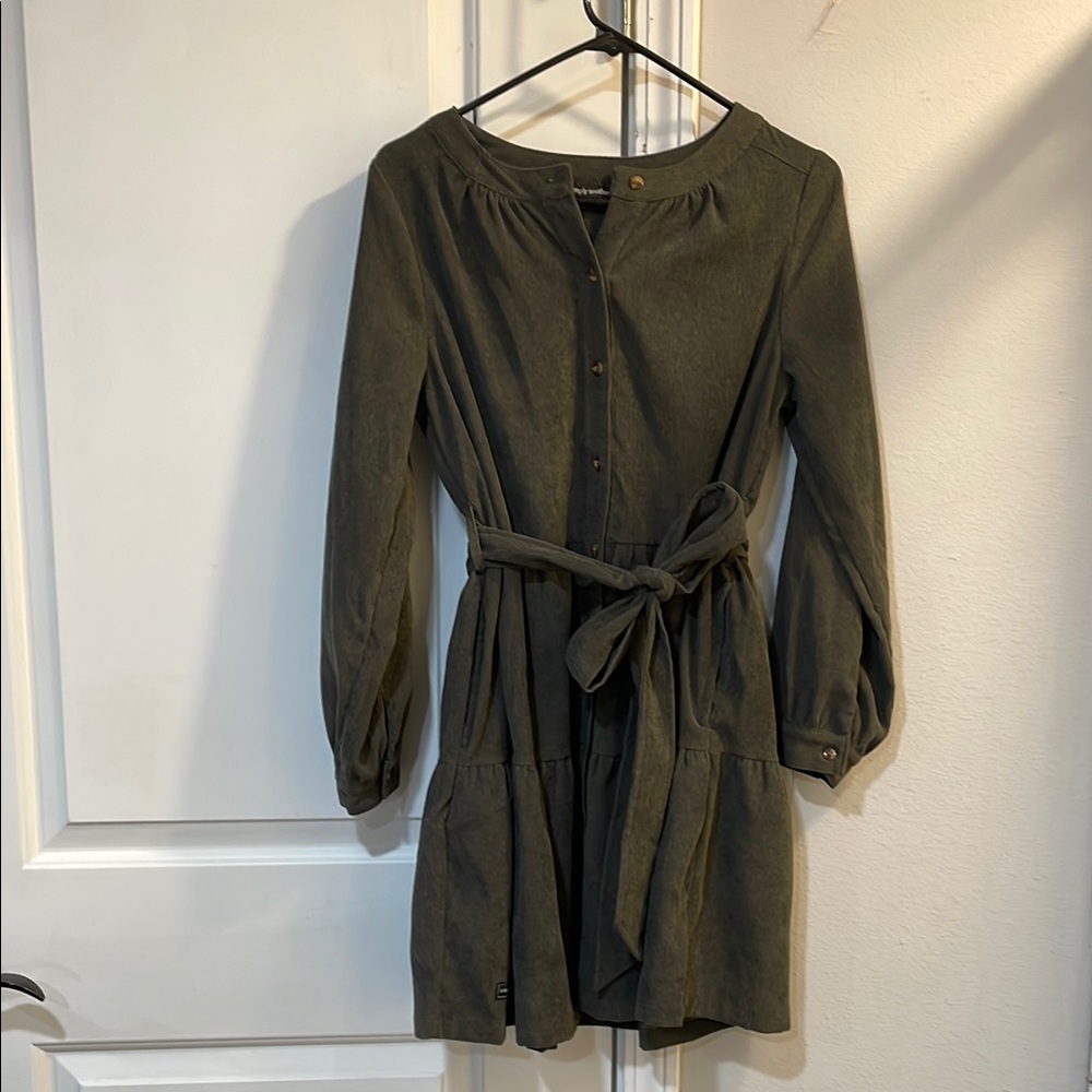 Dark gray Button-Down Dress